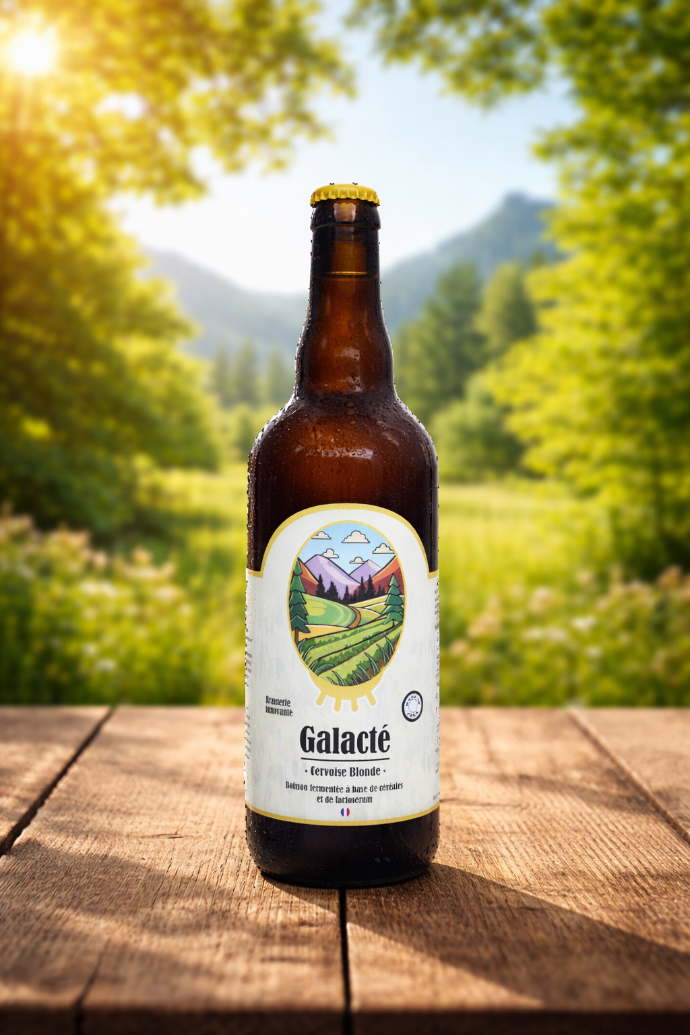 Cervoise Galacté Blonde — bière artisanale au lactosérum du Jura